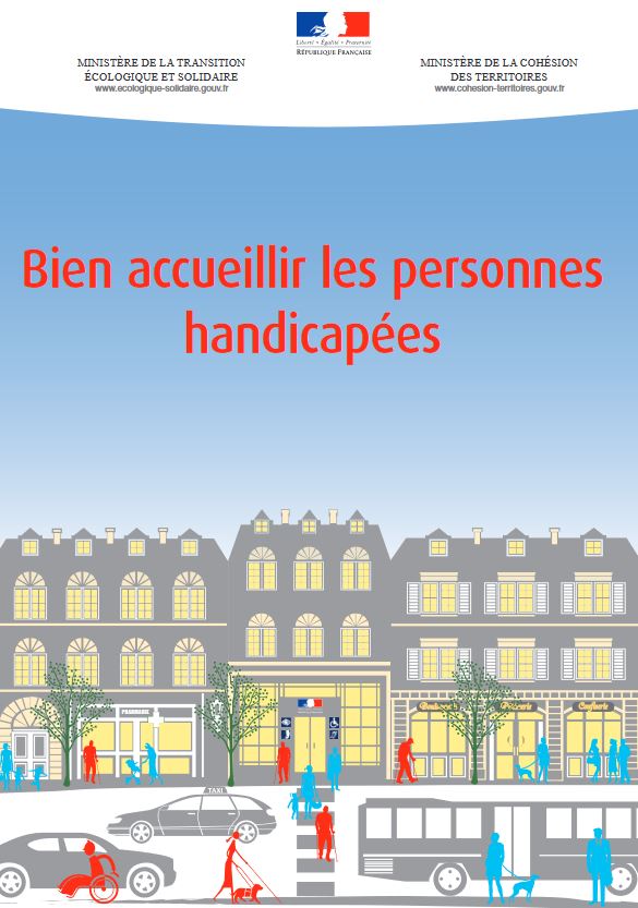 Couverture de la plaquette "Pour bien accueillir les personnes handicapées"