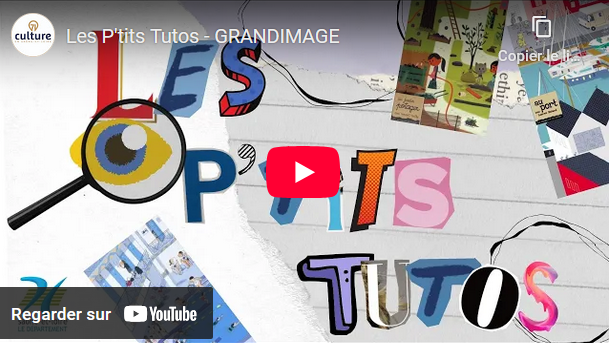 Capture d'écran de la vidéo sur YouTube "Grandimage"