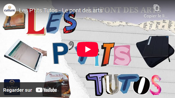 Capture d'écran de la vidéo sur YouTube "Le Pont des arts"