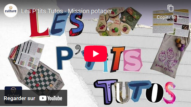 Capture d'écran de la vidéo sur YouTube "Mission Potager"