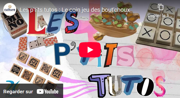 Capture d'écran de la vidéo sur YouTube "Le coin jeu des bout'choux"