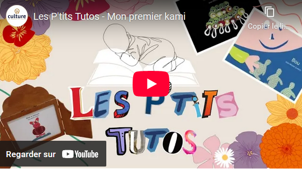 Capture d'écran de la vidéo sur YouTube "Mon premier kami"