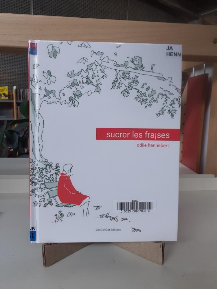 Livre posé sur le présentoir carton