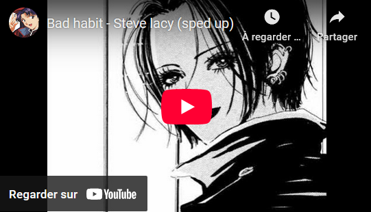 Clip "Bad Habit" de Steve Lacy remixé (SpedUp) remixé