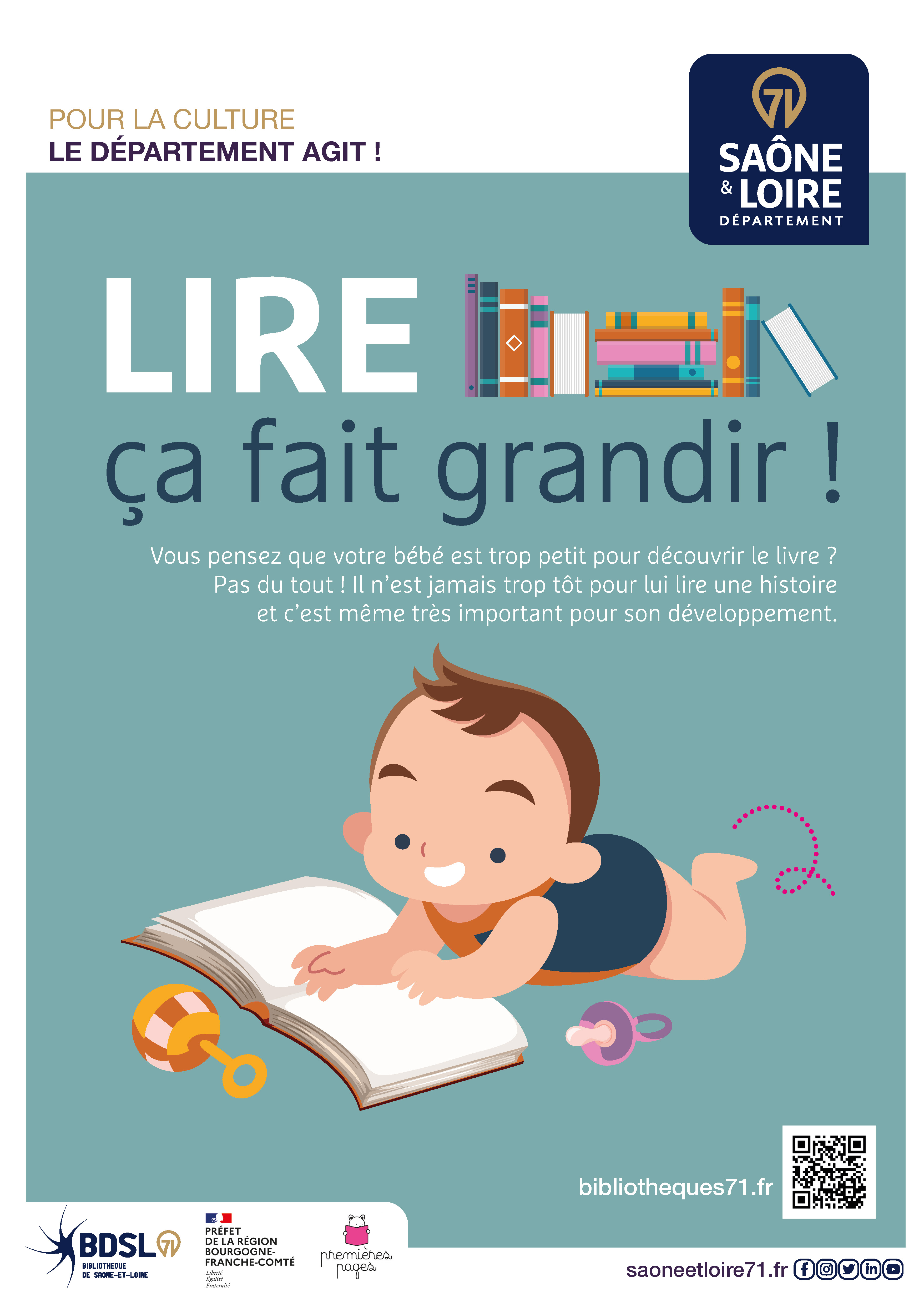 Visuel " Lire ça fait grandir ! "